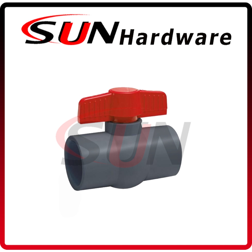 Stop kran 1" inch PVC Plastik Anti Karat Stopkran