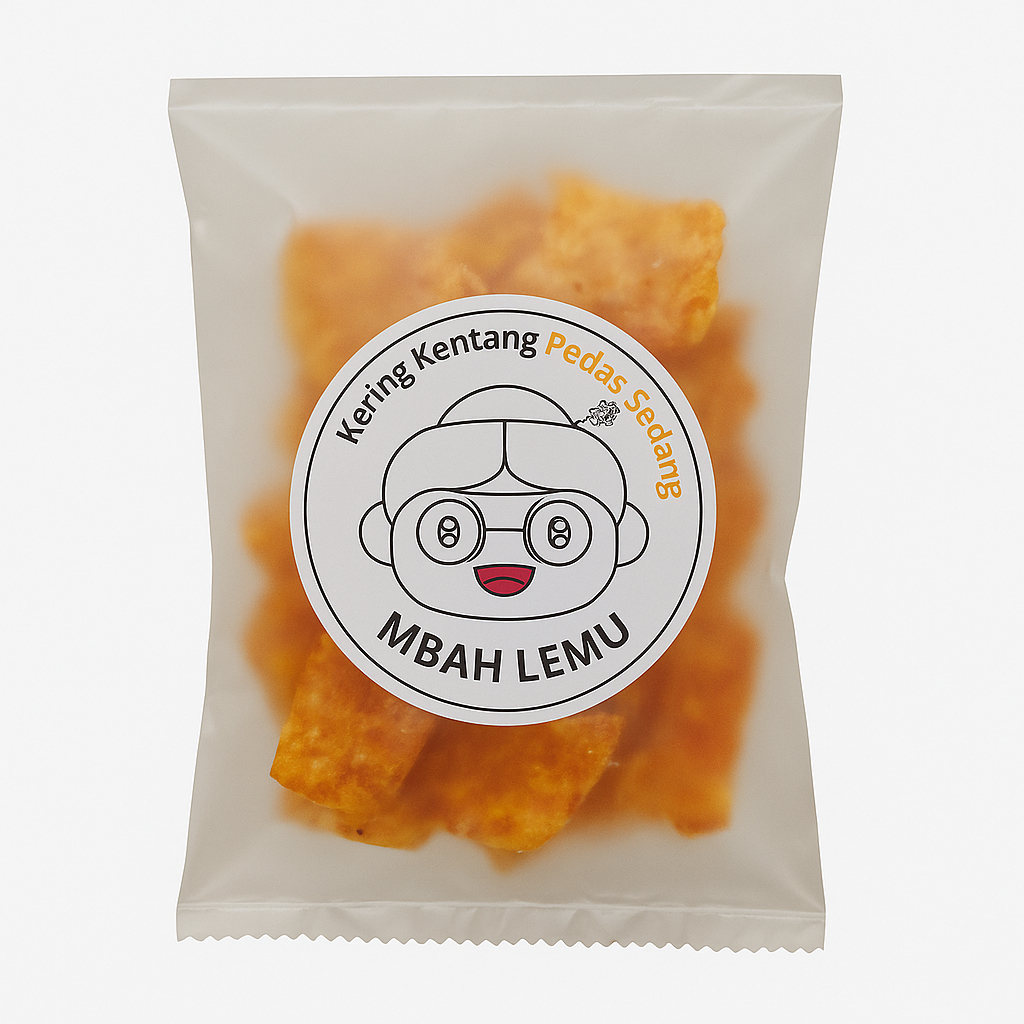 

MBAH LEMU Kering Kentang Mustofa Keripik Kerupuk Camilan Pedas Manis Gurih Kriuk Enak Renyah 100gr