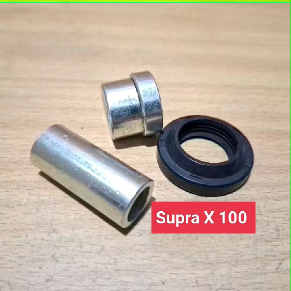 PAKET BOS RODA DEPAN SUPRA X /FIT/BOSH AS RODA/DALAM TROMOL LUAR KANAN DEPAN+KARET SEAL/SIL HONDA SU