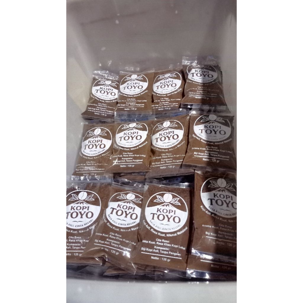 

kopi hitam bubuk khas Lampung kopi toyo 125gram