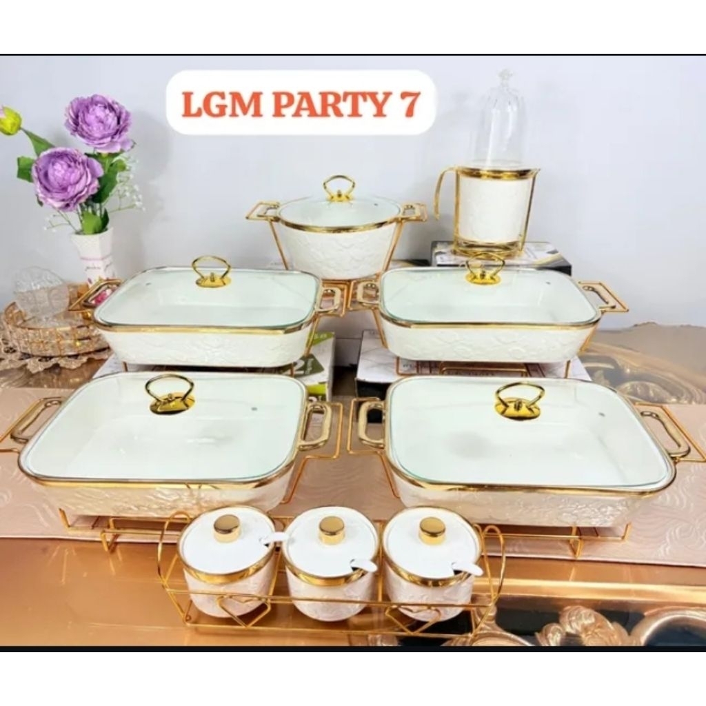 Prasmanan Fiorenza Party Set Lining Gold