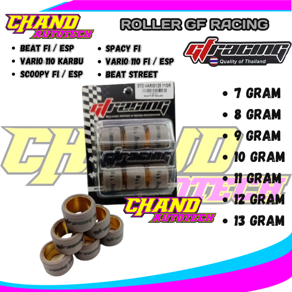 Roller GF Racing Beat Fi Esp Vario 110 Scoopy fi Beat Fi Esp 2013-2019 Racing Roller Ruler Gf Racing