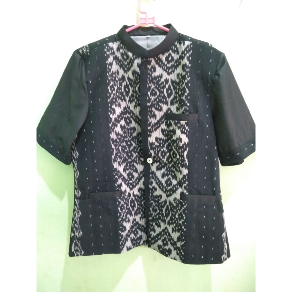 Jaz Pria Blazer Tenun Ikat Etnik Baju Tenun Premium