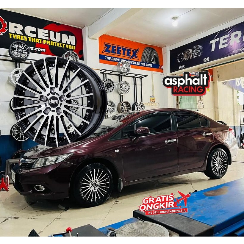 VELG MOBIL HSR RING 16 UNTUK ACCORD ERTIGA XPANDER RUSH HSR TANDAM R16 PCD 5X114,3