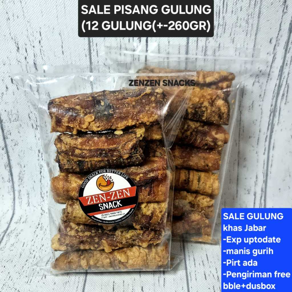 

ANEKA SNACK SALE PISANG GURIH MANIS +-260gr