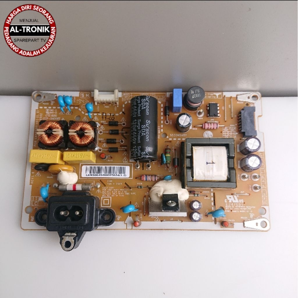 POWER SUPLAY TV LED LG 32 INCH 32LM550BPTA PSU 32LM550 32LM 550 BPTA
