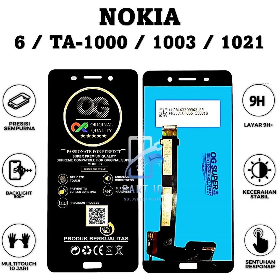 LCD TOUCHSCREEN NOKIA 6 / TA-1000 / 1003 / 1021 ORIGINAL