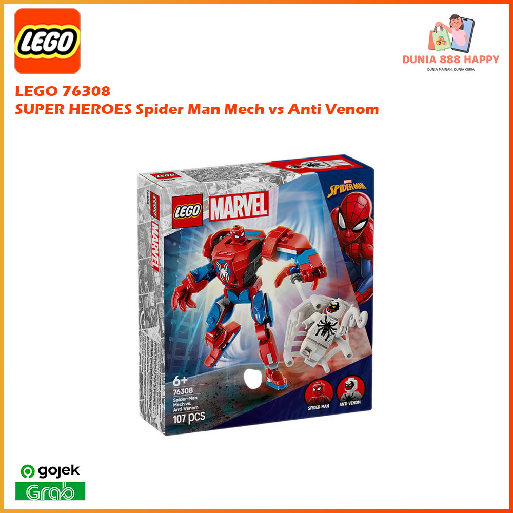 LEGO 76308 SUPER HEROES Spider Man Mech vs Anti Venom