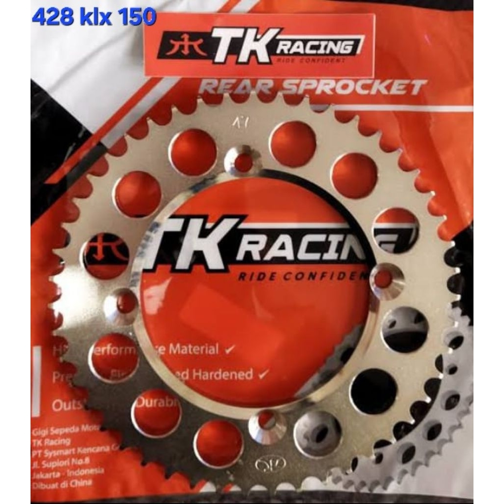 gear belakang tk racing klx 428