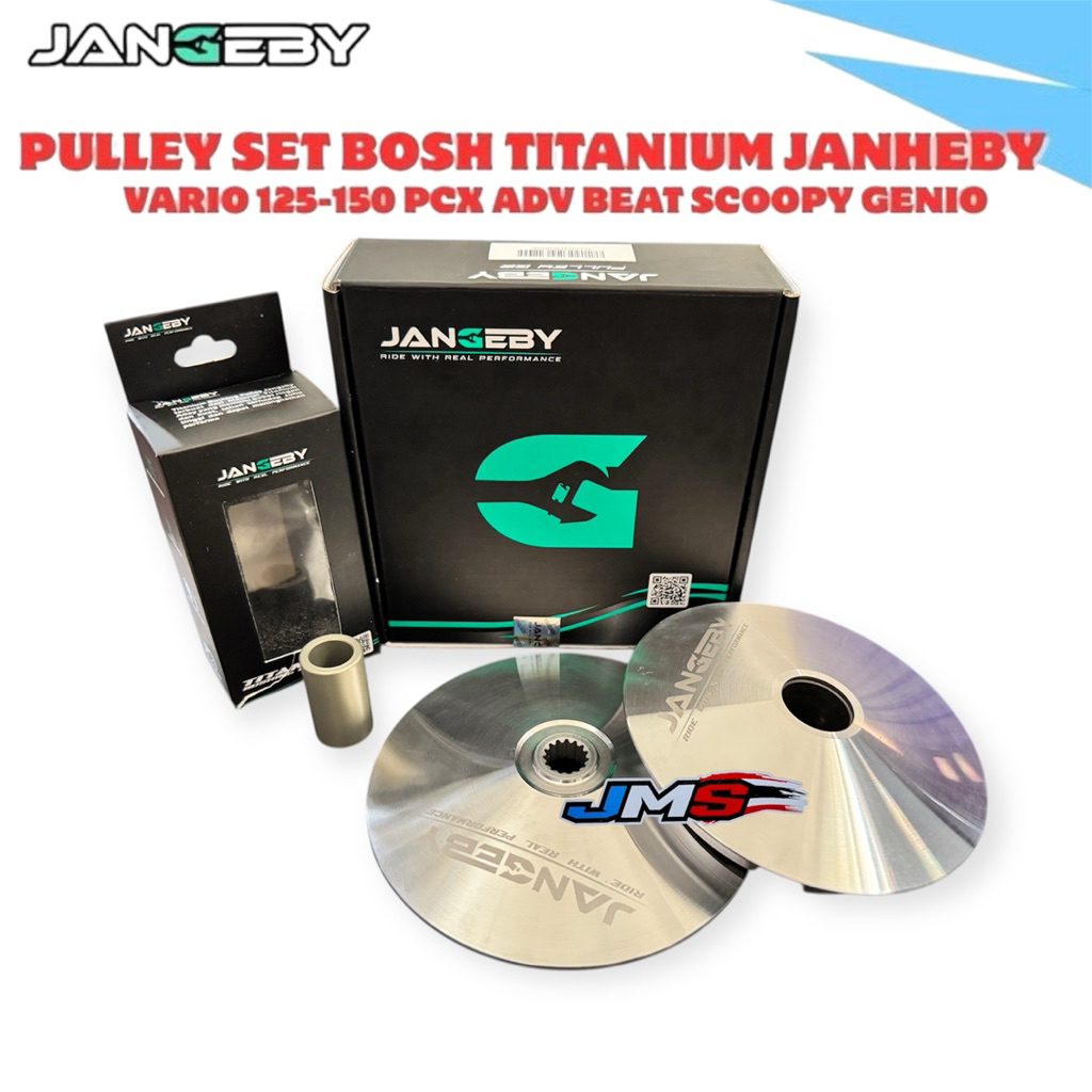 Pully Jangeby Set Bosh Titanium Vario 125-150 Pcx Adv Genio Beat Scoopy Beat Deluxe Paket Upgrade CV