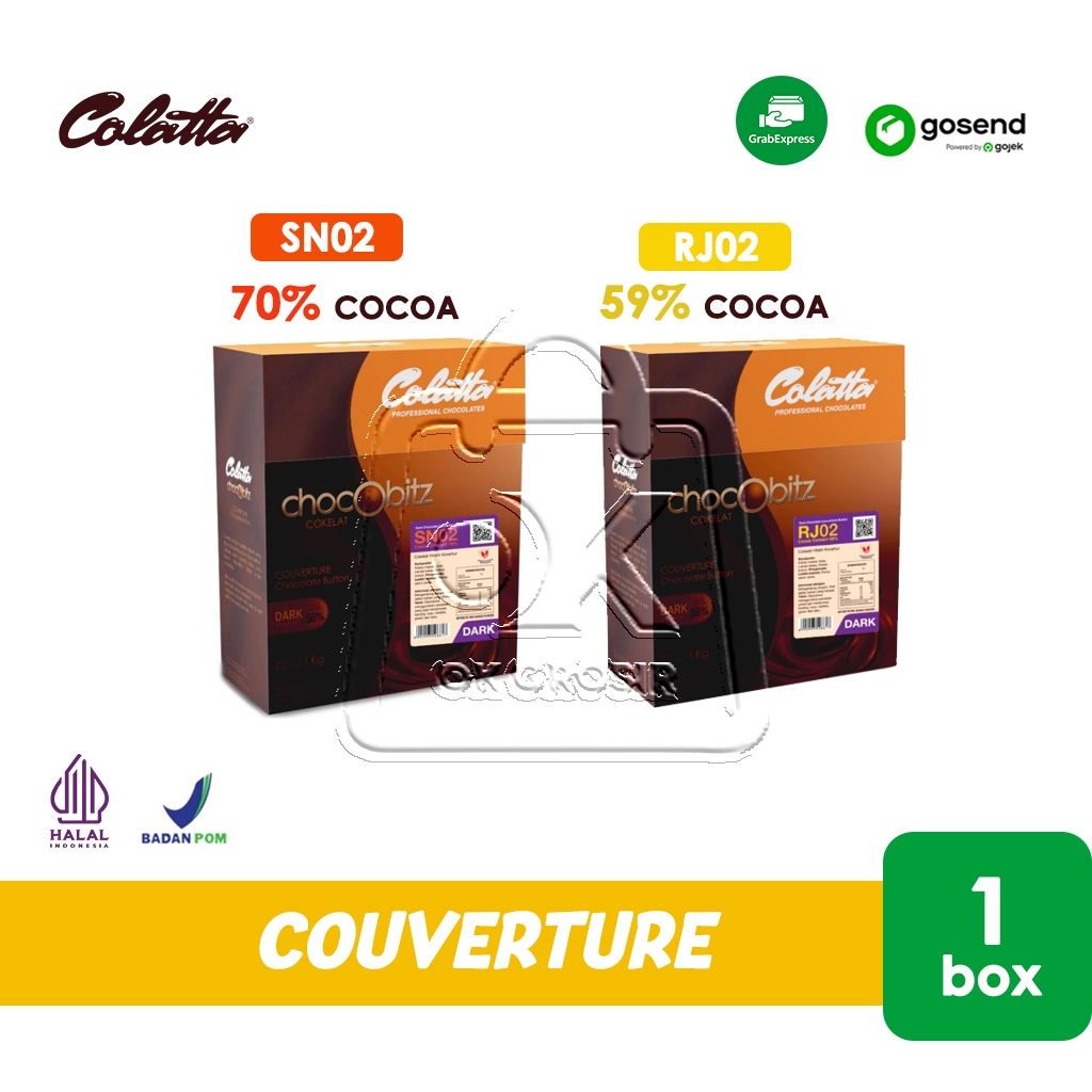 

Colatta Chocobitz Dark Couverture Coklat 1 Box (KHUSUS INSTANT)