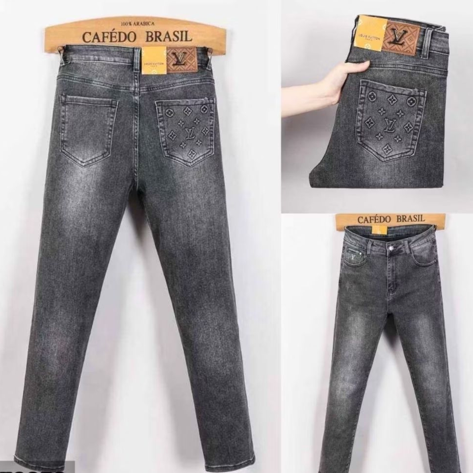 Celana panjang jeans pria branded LSN4330 celana pria branded miror