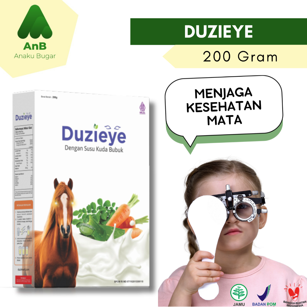 

Duzi Eye Susu Kuda Lombok Nutrisi Kesehatan Mata Bubuk 200 Gram
