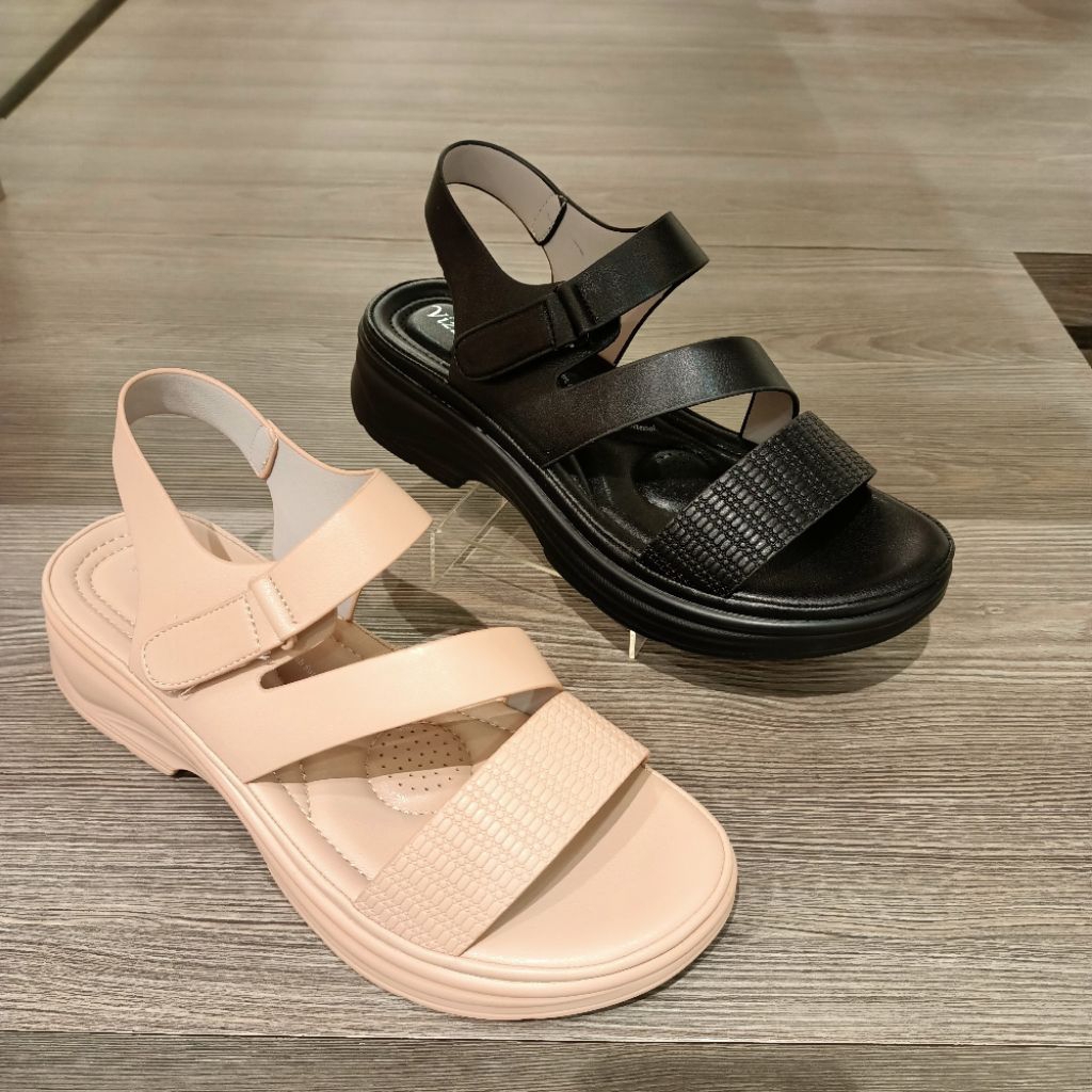 sandal wanita tali wedges 3cm VIZZANO original matahari