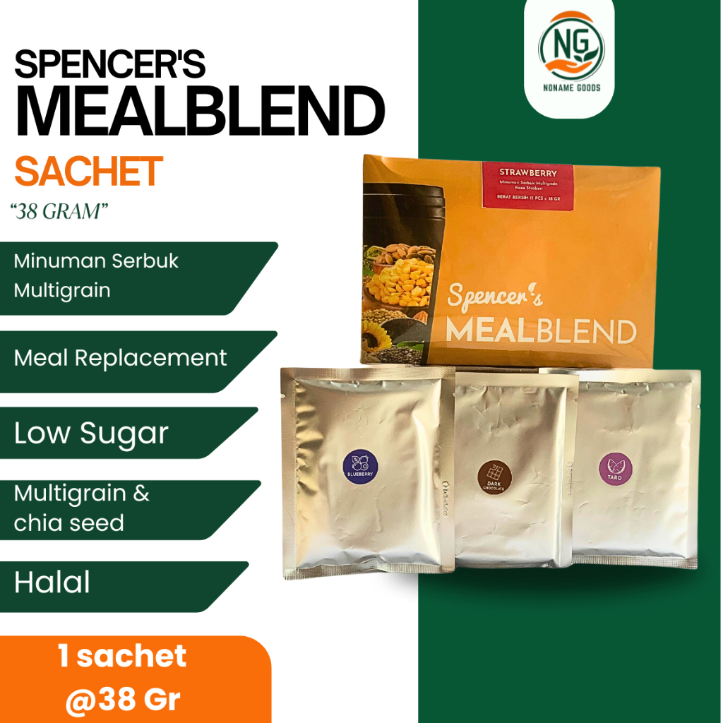 

LE SPENCER'S MEALBLEND TRIAL SACHET PENGGANTI MAKANAN BERNUTRISI MEAL REPLACEMENT