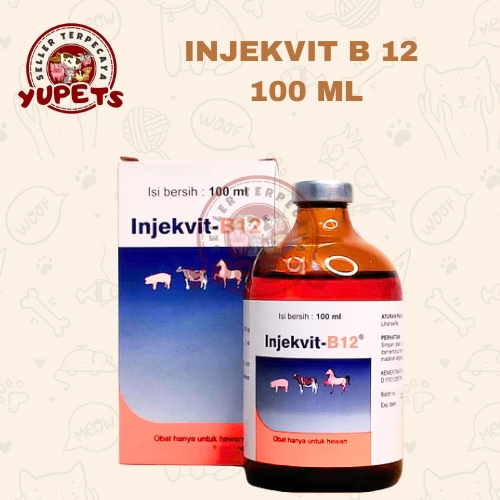 Injekvit B12 100 ml - Vitamin B12 untuk Perbaiki Kondisi Tubuh, Anemia dan Tingkatkan Nafsu Makan He