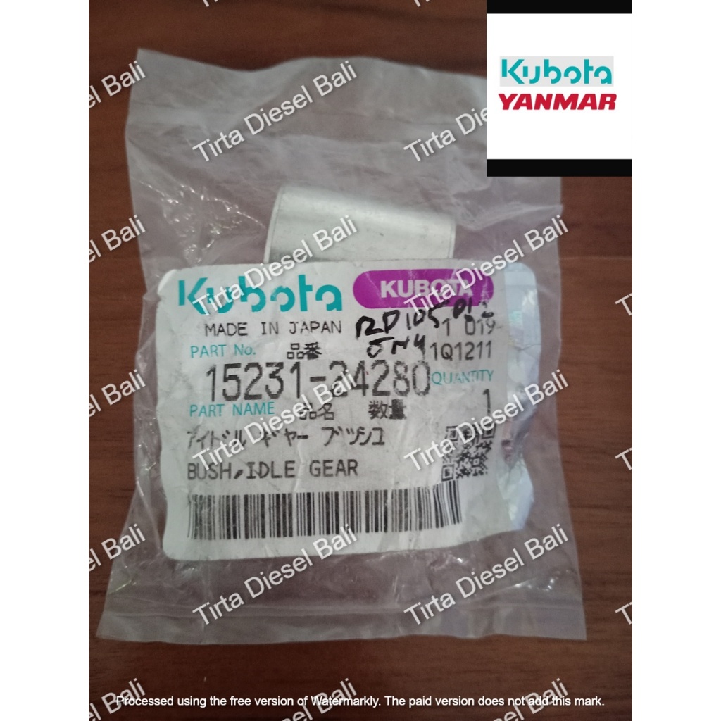 KUBOTA BUSH IDLE GEAR BOS GIGI IDLE RD 105-115 DI - 2 15231-24280 ORIGINAL