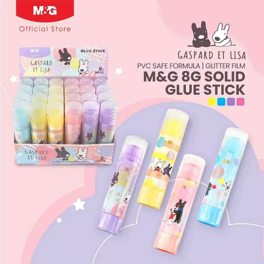 

M&G Glue Stick GASPARD ET LISA 8gr Lem Kertas Glitter QSG971F4