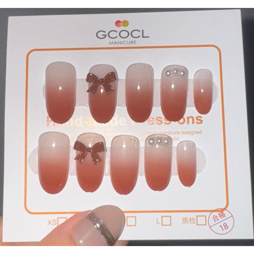 YourNailsArt - BX2 - 24Pcs Box /Kuku Palsu Box/ Kuku palsu Bermotif Pita/ Kuku Pita/ Fake Nails Fash