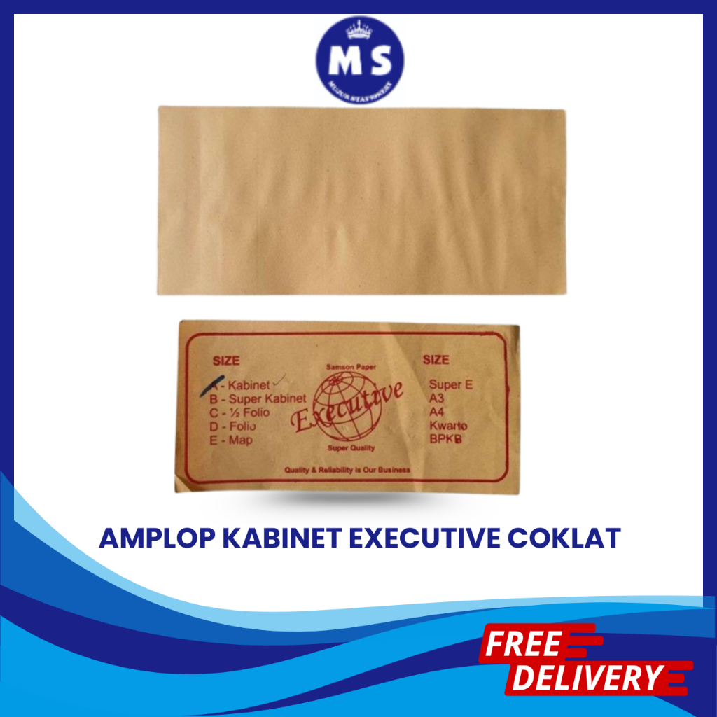 

AMPLOP COKELAT A / AMPLOP KABINET EXECUTIVE COKLAT