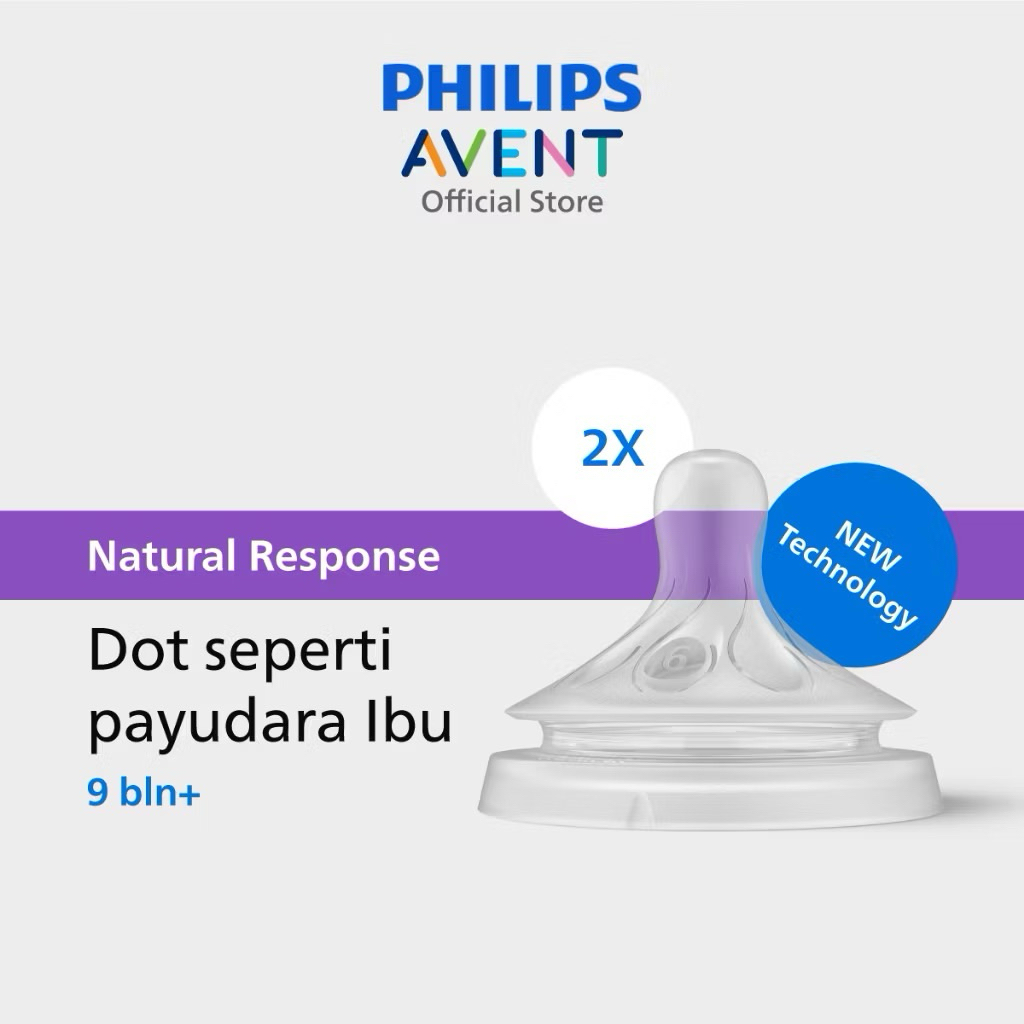 Philips Avent BAby Dot Bayi Botol Susu | Natural Response | 9M+