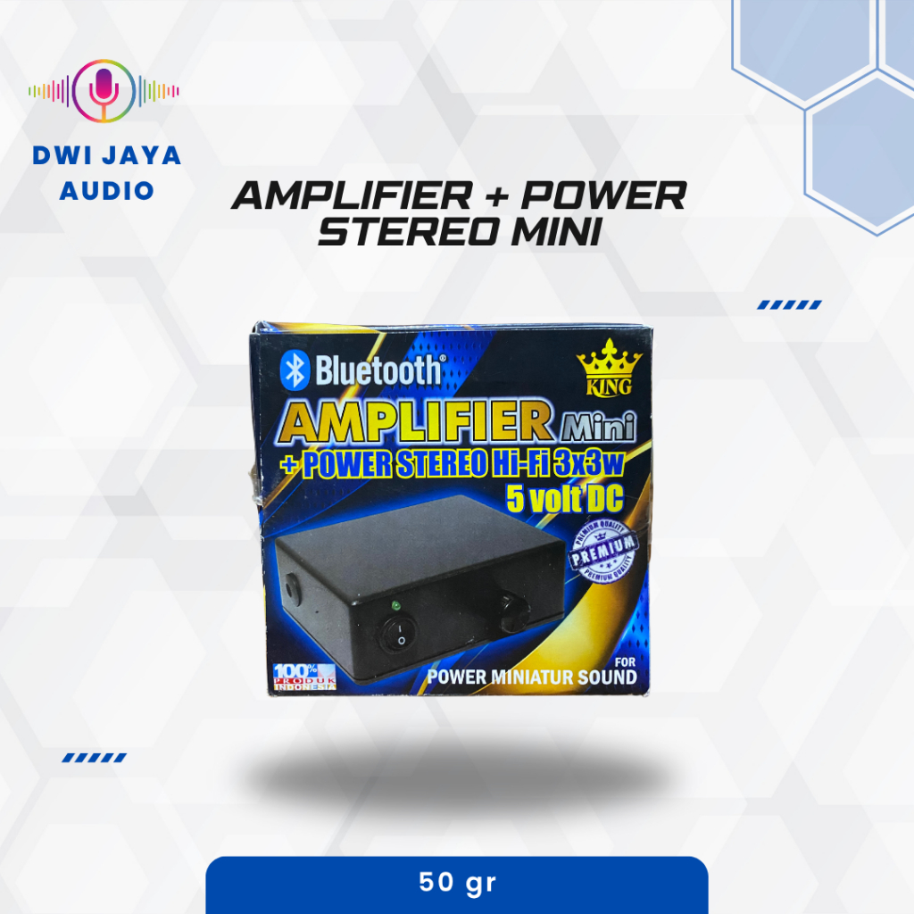 Bluetooth Amplifier Mini + Power Stereo Hi-Fi 5 volt DC | Ampli