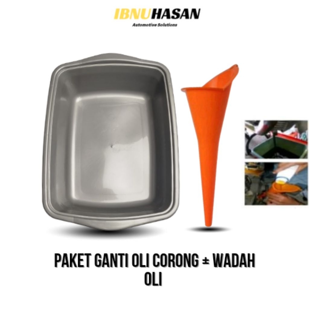 Paket komplit corong+wadah ganti oli MESIN MOTOR DAN MOBIL alat ganti oli wadah ganti oli