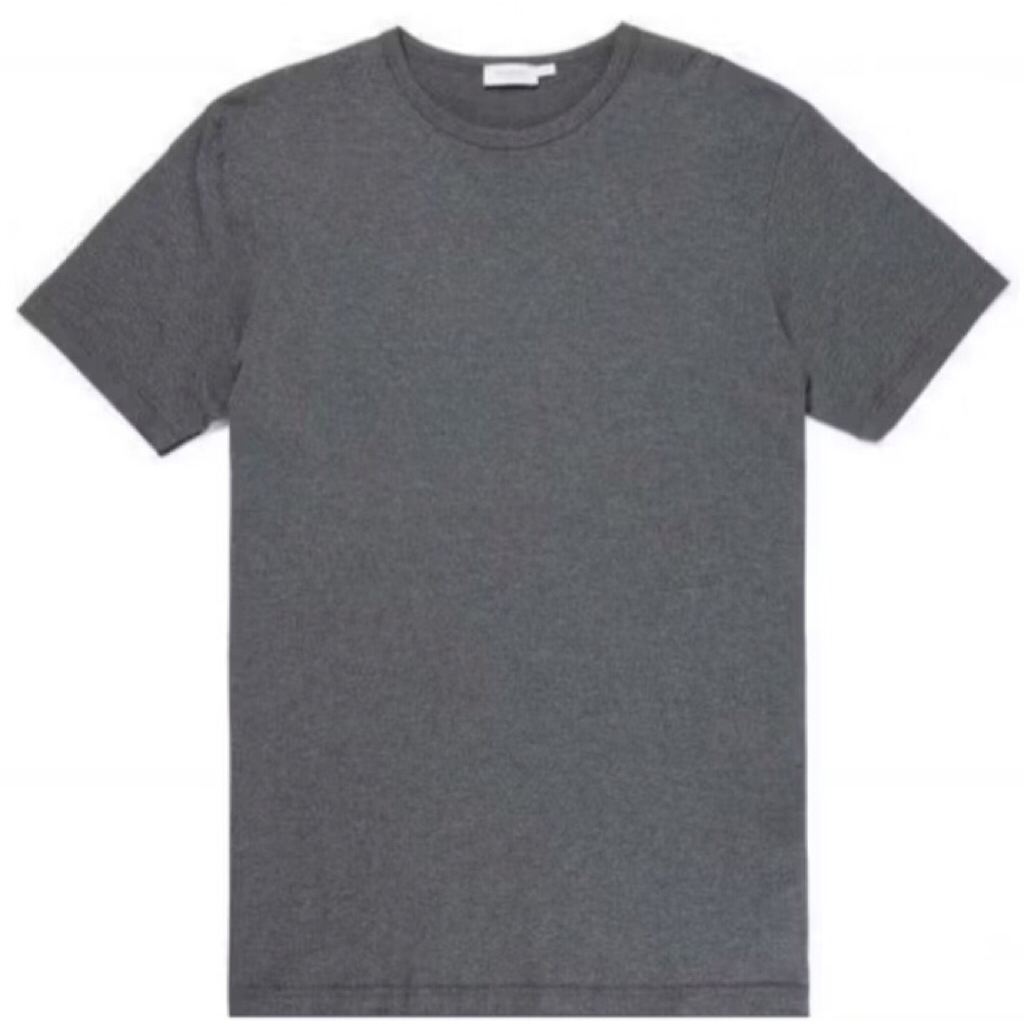 Kaos Polos Lengan Pendek Warna Abu Tua Pria & Wanita (Unisex) Semi Cotton 30s (Tipis)