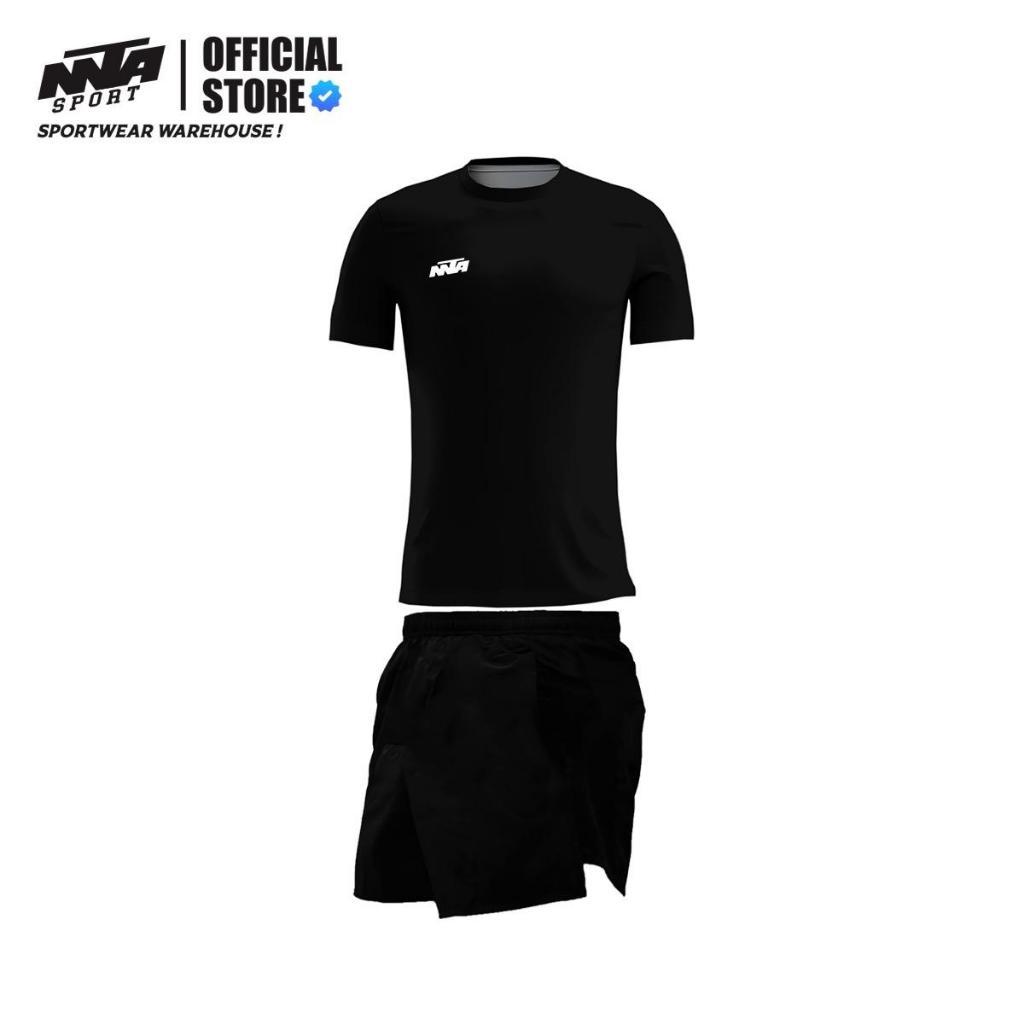 SETELAN JERSEY POLOS JERSEY FUTSAL CUSTOM STELAN KAOS OLAHRAGA FUTSAL SEPAK BOLA BADMINTON HITAM PUT