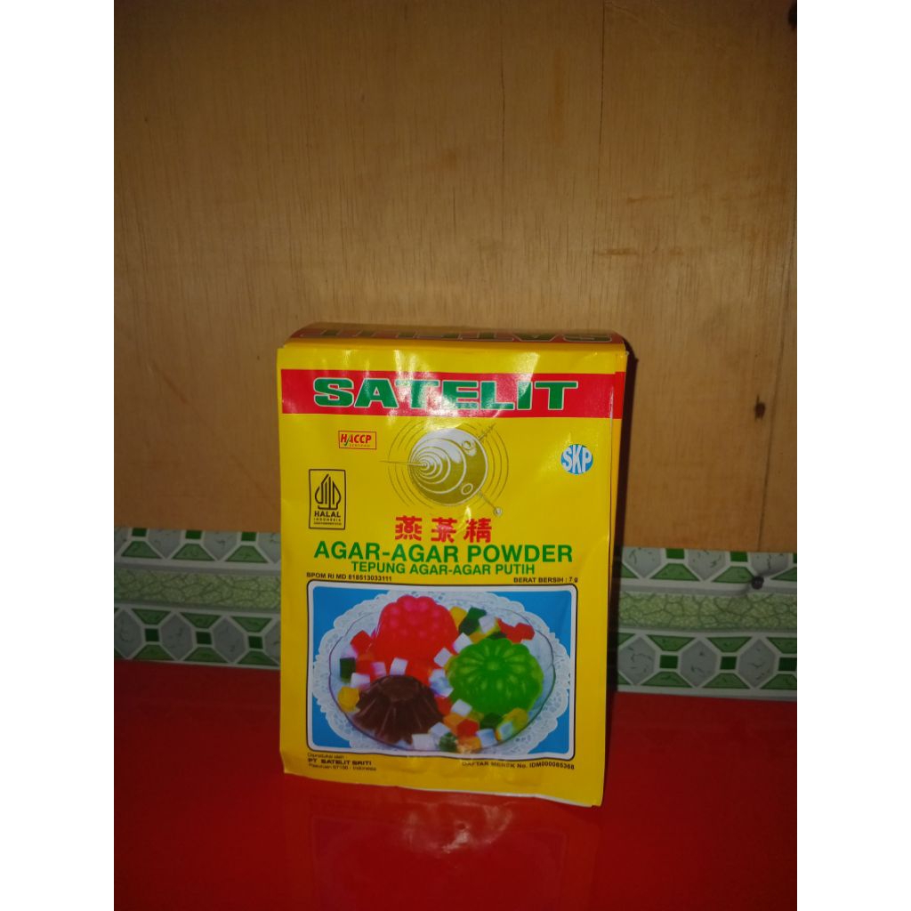 

Bahan Agar | Agar Merk Satelit 7 Gr