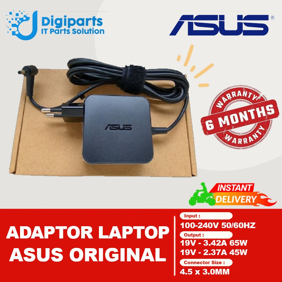 ORI ADAPTOR CHARGER LAPTOP ASUS VIVOBOOK VIVOBOOK GO EXPERTBOOK 19V 3.42A 65W 19V 2.47A 45W 19V 1.75