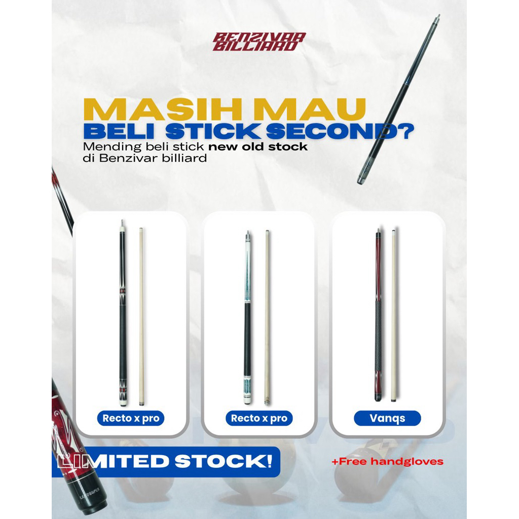 STICK SECOND BENZIVAR BILLIARD PREMIUM CLASS