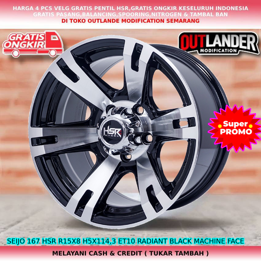 velg ring15 untuk mobil Duster Koleos APV Arena  Ertiga Grandmax Innova dll hsr seijo ring15