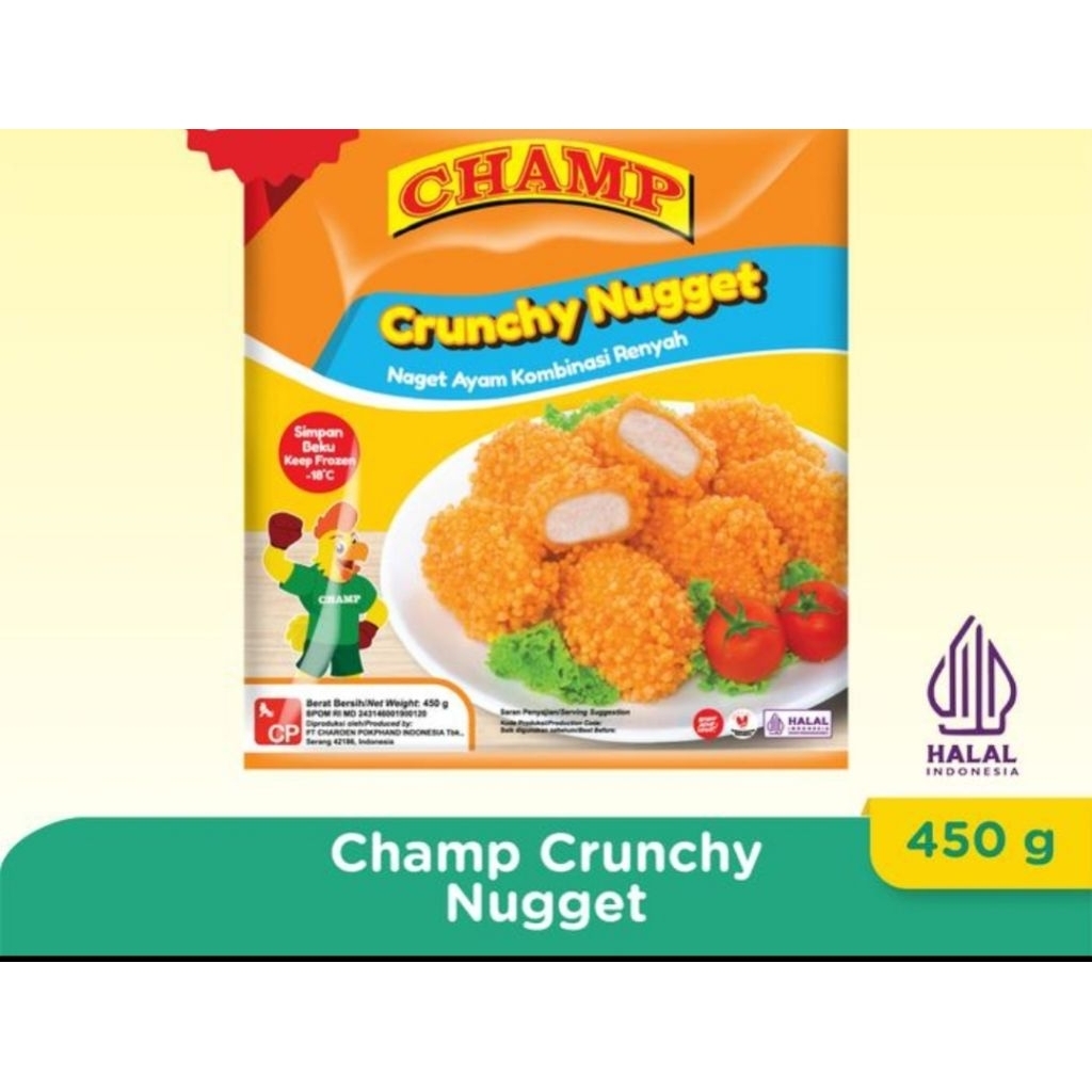 

CHAMP CHICKEN NUGGET CRUNCHY 450g