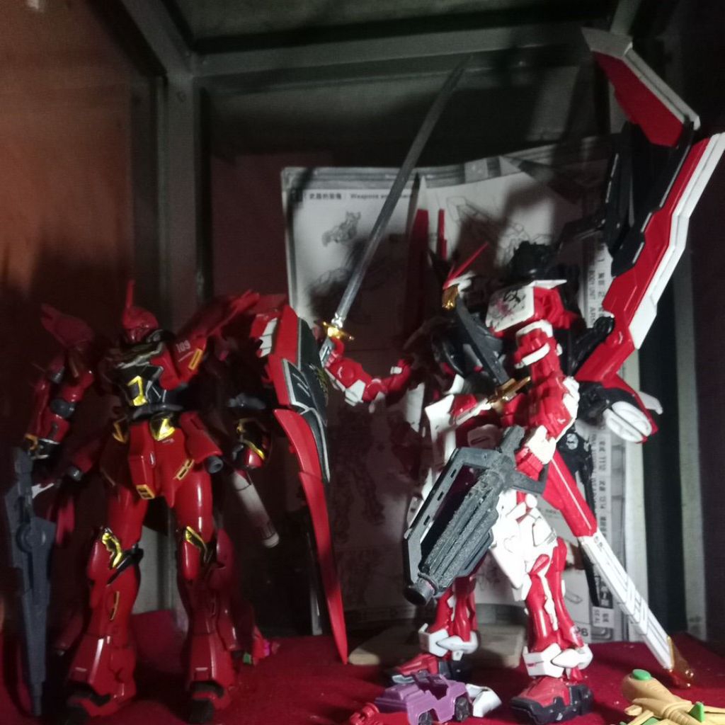 mg astray red frame daban wyswyg bonus hg sinanju bootleg