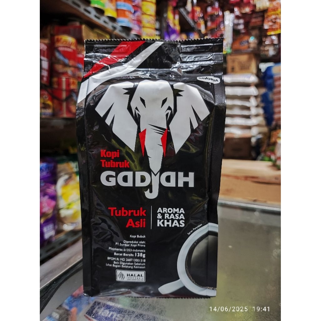 

Kopi Tubruk Gadjah Asli 138g Pouch