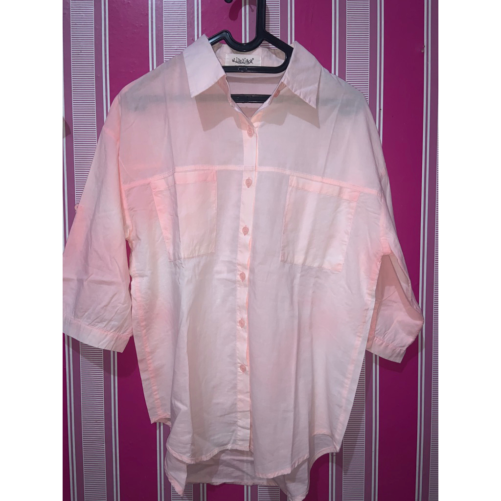 preloved kemeja pink