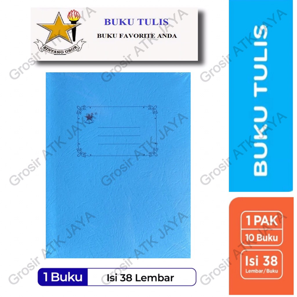 

10 Pcs!! BUKU TULIS BINTANG OBOR ISI 38