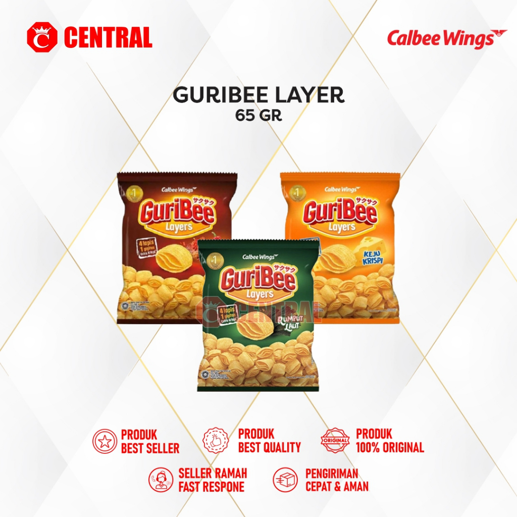 

GURIBEE LAYERS BBQ BALADO / SEAWEED 65GR