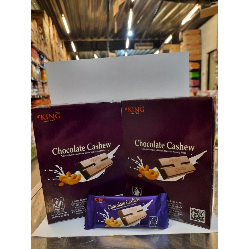

(20x10g) KING CHOCOLATE CASHEW exp 30-06-26, mirip cadbury dairymilk