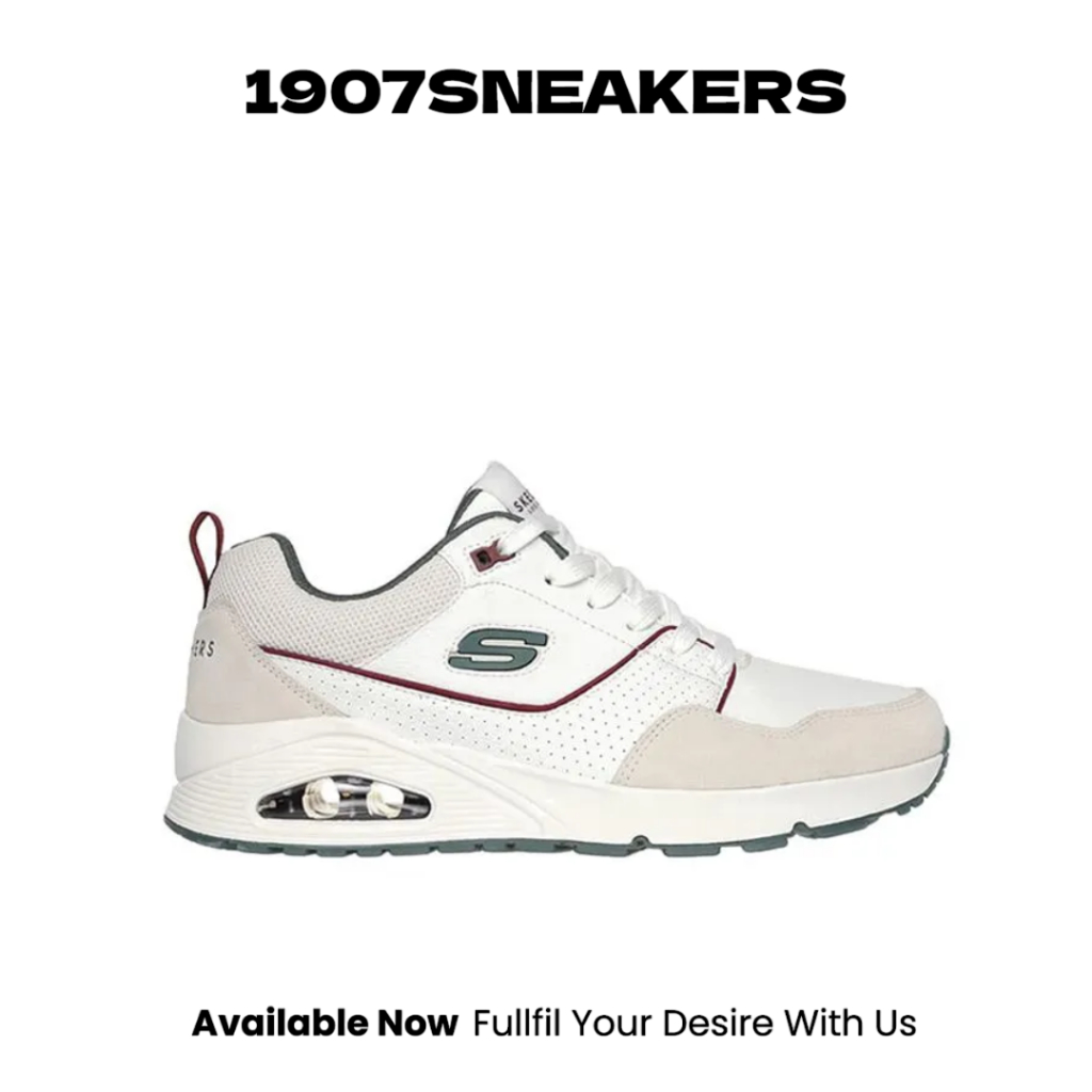 Sepatu Sneakers Pria Skechers Uno - White SKE183020WGR