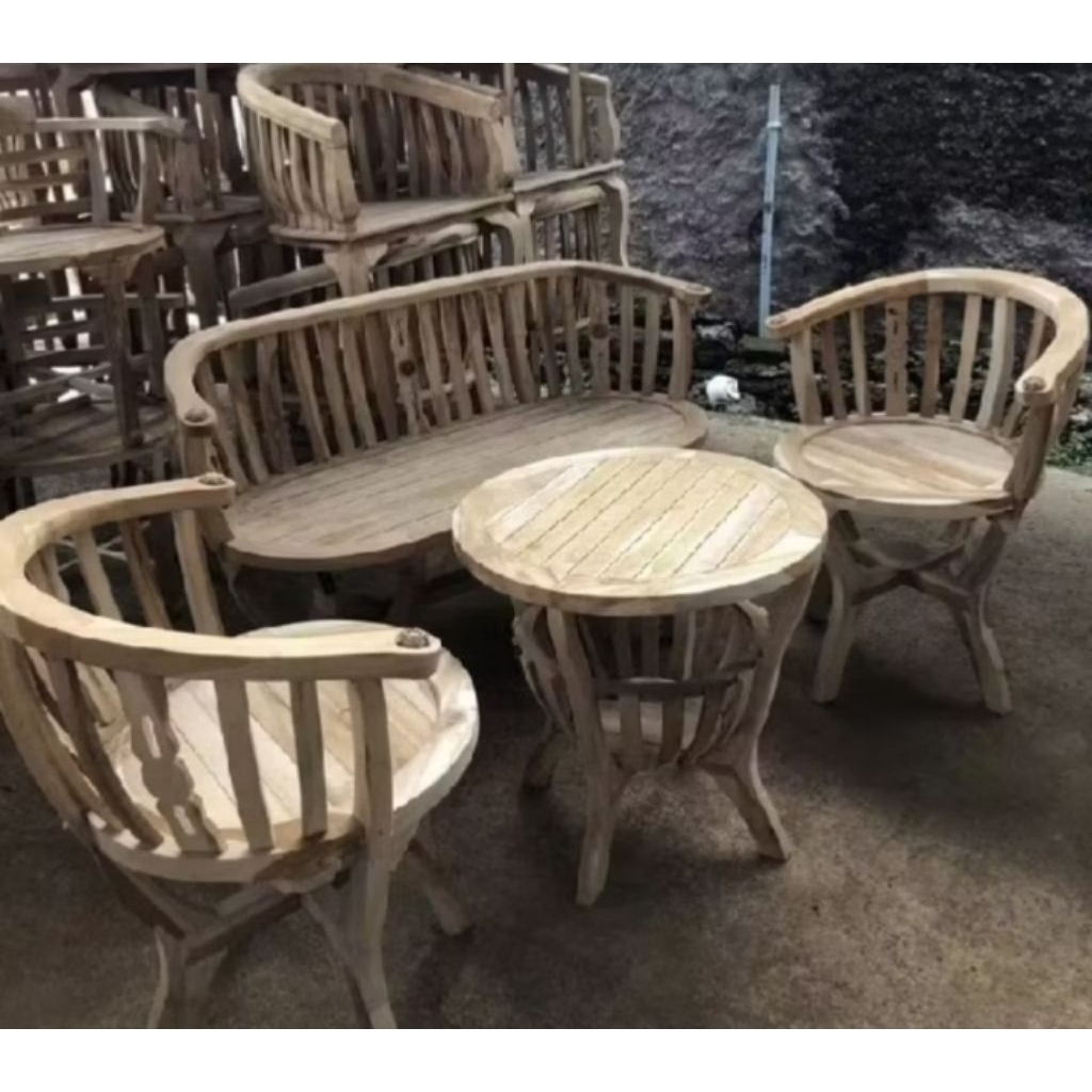 Set Kursi Tamu Kayu Jati Set Kursi Teras Kayu Jati