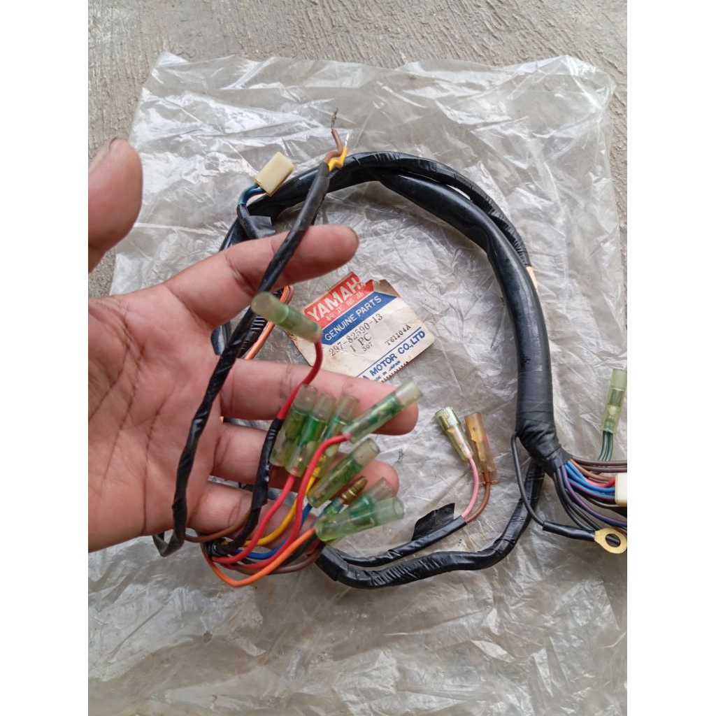 kabel body Yamaha v75 elektrik stater v75 dobel stater original nos