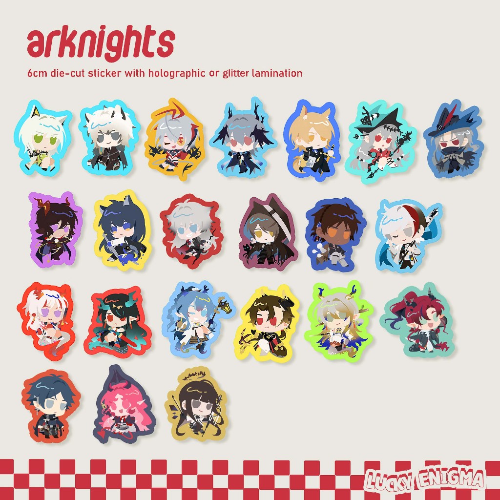 

[FAN MERCH] Arknights Stiker Die-Cut