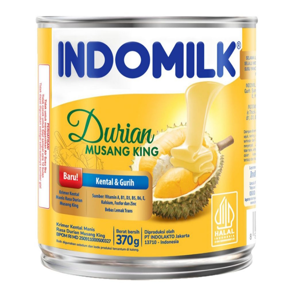 

INDOMILK KRIMER KENTAL MANIS DURIAN MUSANG KING 370g