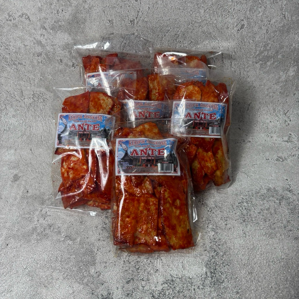 

KERIPIK SINGKONG BALADO ANTE KHAS LAMPUNG 200gram