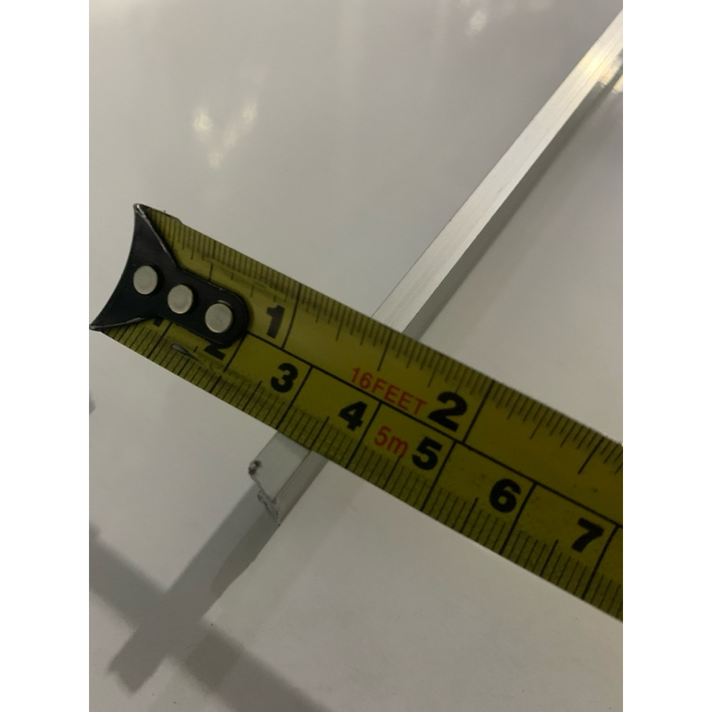 Uddjaya_ Rel Aluminium U Rel Bawah Etalase Aluminium / Sliding Lemari