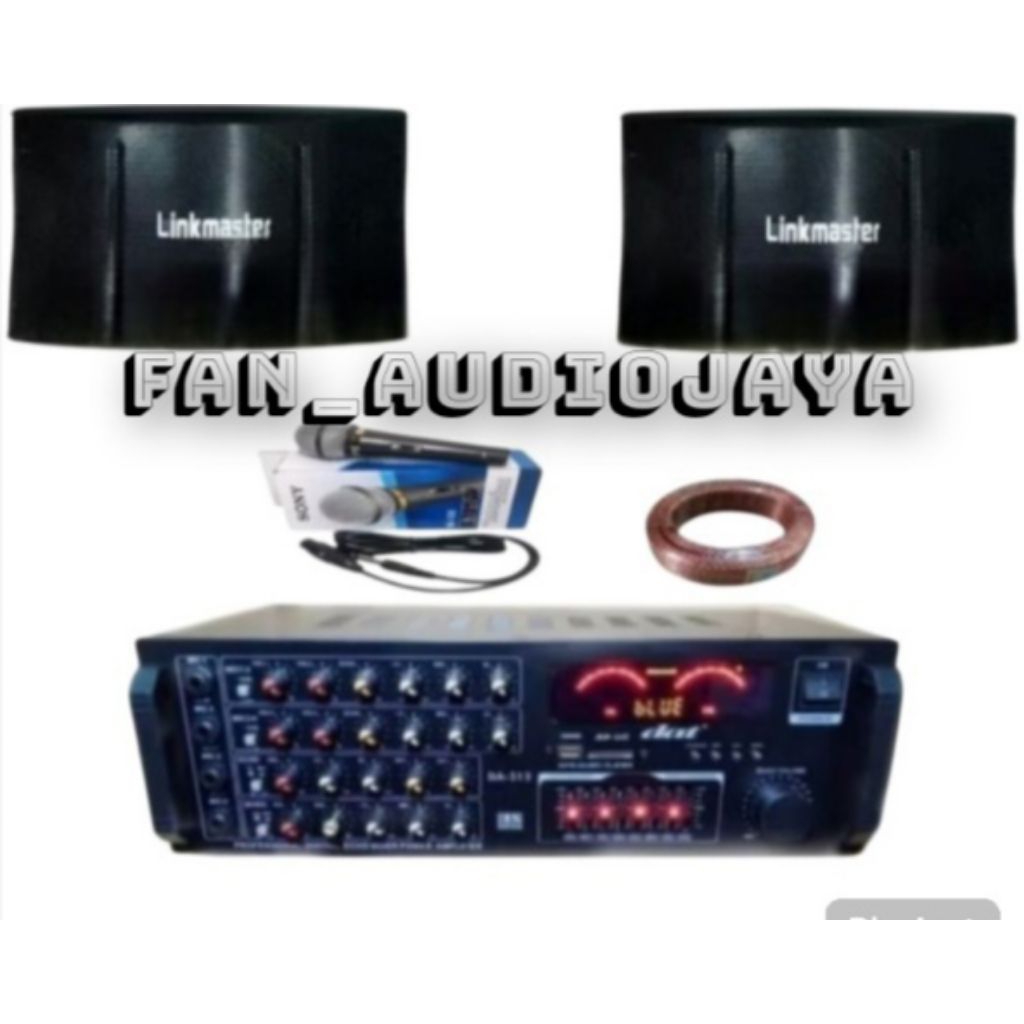 DISTRIBUTOR PAKET SOUND KARAOKE LINKMASTER 10 INCH AMPLIFIER DAT 313 B