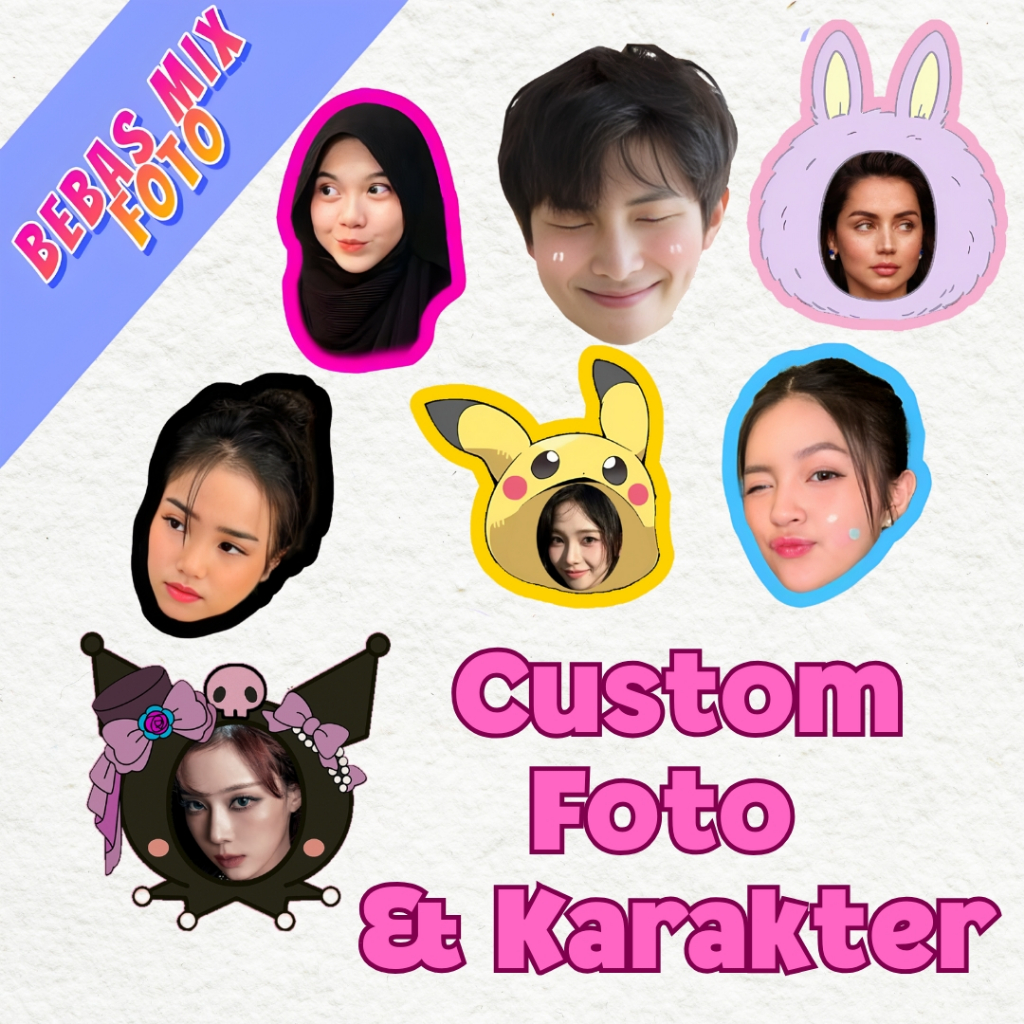 

STIKER CUSTOM FOTO WAJAH DAN TULISAN