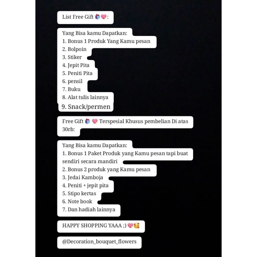 

FREE GIFT HADIAHHH MISTERI BOX